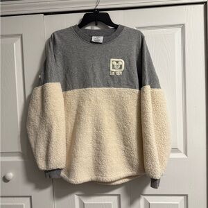 Walt Disney World Sherpa Spirit Jersey Holidays Size Small Long Sleeve Fleece